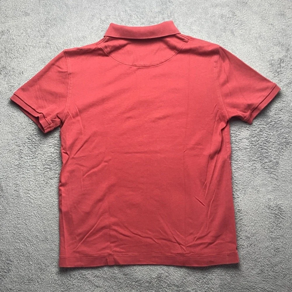 Banana Republic Polo Shirt Mens Small Luxury Touch Comfy Red Short Sleeve Cotton